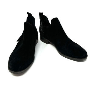 Lucca Lane size 6.5 black‎ booties Syanna leather studded side zip NWOT / NWOB